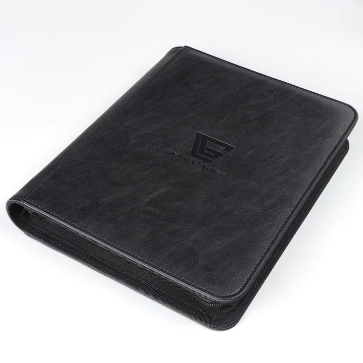 Premium 3''X4'' toploader fit collector's binder (112 pockets), Black